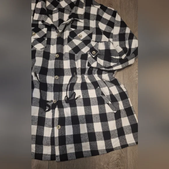 TORRID Shacket Jacket Brushed Cotton Plaid Size 4 - 26 Button Up - Picture 5 of 6